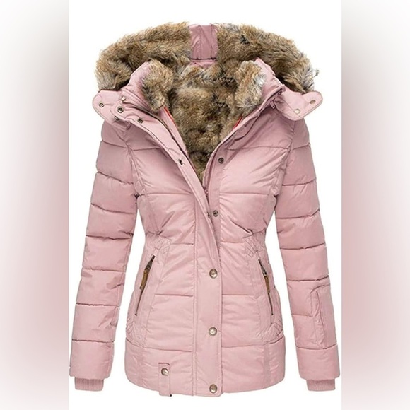 Remikstyt Jackets & Blazers - NWOT- Remikstyt Woman’s Winter Coat Down Jacket, Zipper Hood, Faux Fur Inside